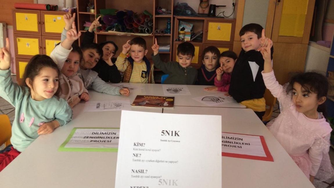 Dilimizin Zenginlikleri Projesi Kapsamında 5N1K sorularıyla çocuklarımızı kitabımıza dahil ettik.